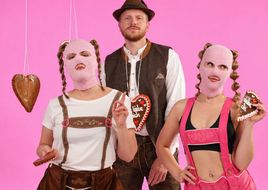 Oktoberfest-Nachwehen: Finch mit "Lekbkuchenherz"