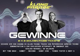 Gewinnspiel: 2x2 Golden Pass Tickets für die Klang Parade 2026 & offizieller Afterparty