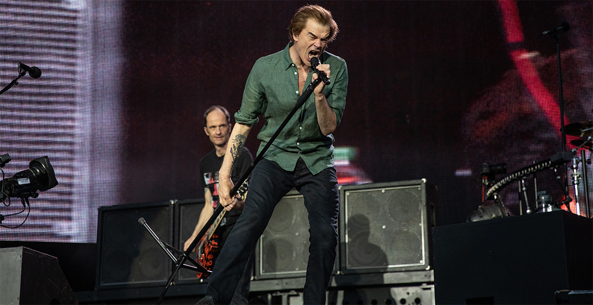 Die Toten Hosen Anfang Juli 2022 im Wiener Ernst-Happel-Stadion. Bild: © Eva Ruiz