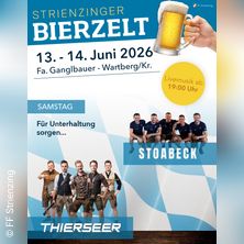 Strienzinger Bierzelt 2026 mit Thierseer, Stoabeck