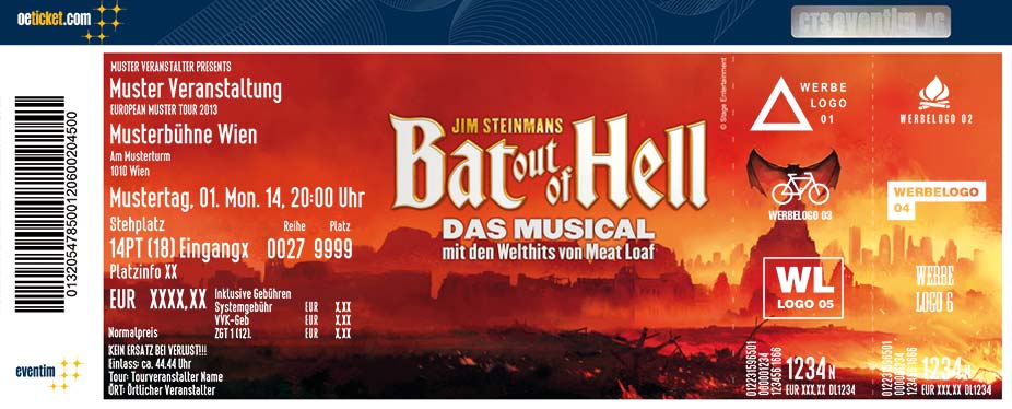 Bat Out Of Hell Musical Oberhausen Cd Buy your tickets now for BAT OUT OF HELL in Oberhausen at oeticket.com