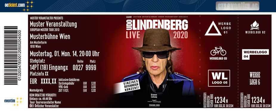 Elegantes Udo Lindenberg Tickets Bilder